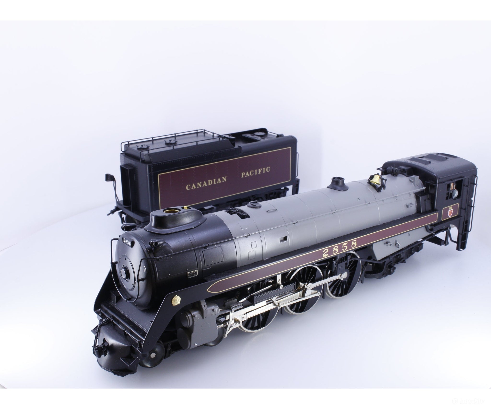 Weaver 2858 O Brass 4-6-4 Class H1e Royal Hudson Steam Locomotive 2 Rail Canadian Pacific (CP) 2858 Analog DC