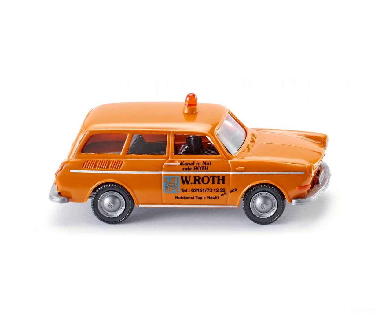 Wiking 004201 HO Emergency service - VW 1600 Variant ’W. Roth’ Cars & Trucks