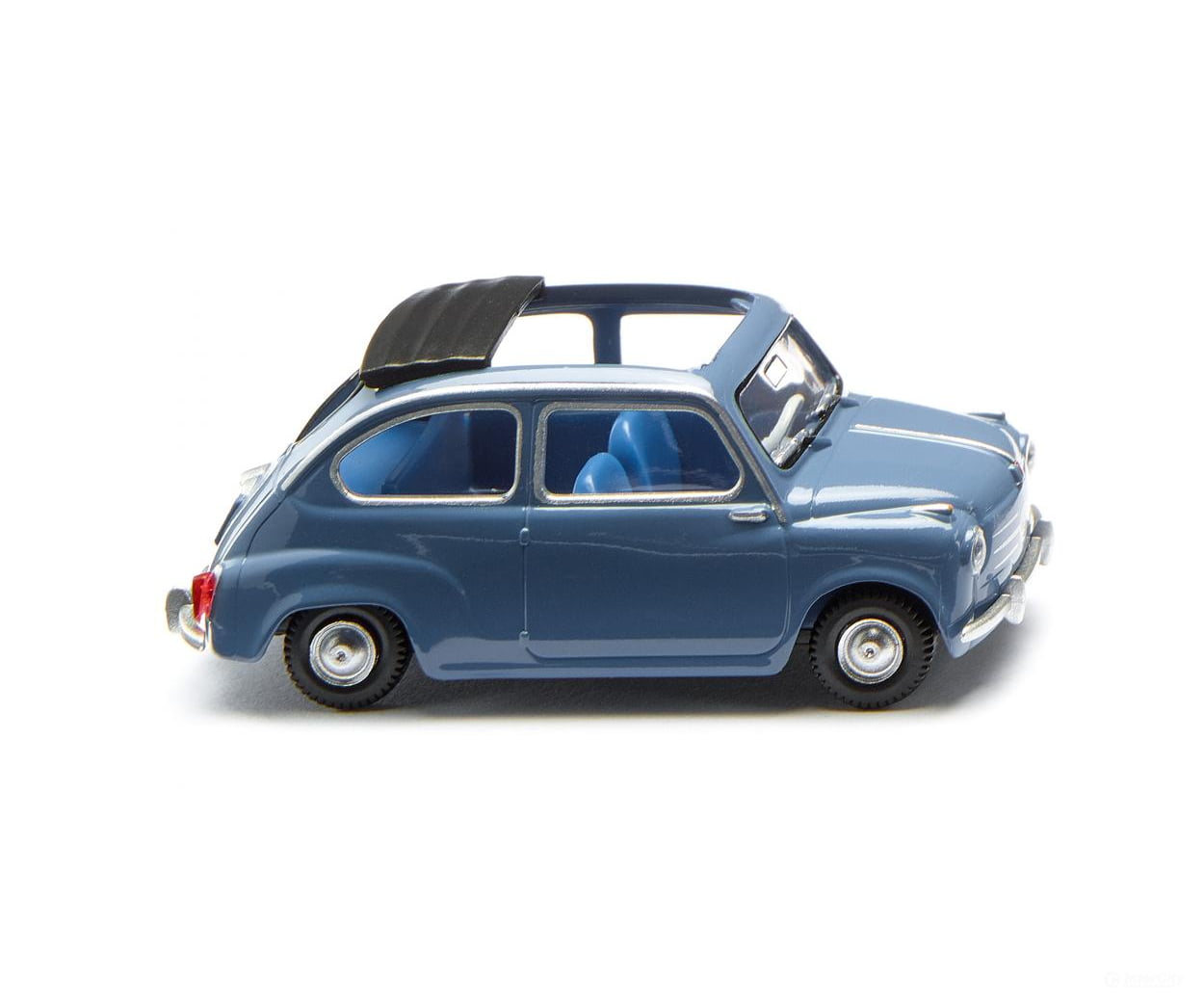 Wiking 009906 HO Fiat 600 - brilliant blue Cars & Trucks