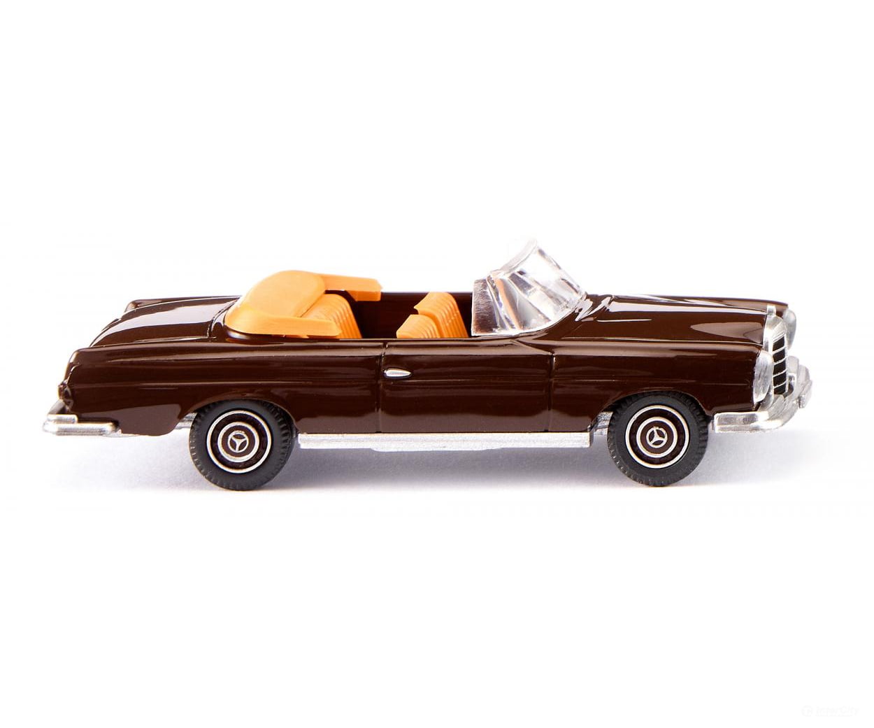 Wiking 015302 HO MB 280 SE Cabrio - chocolate brown Cars & Trucks