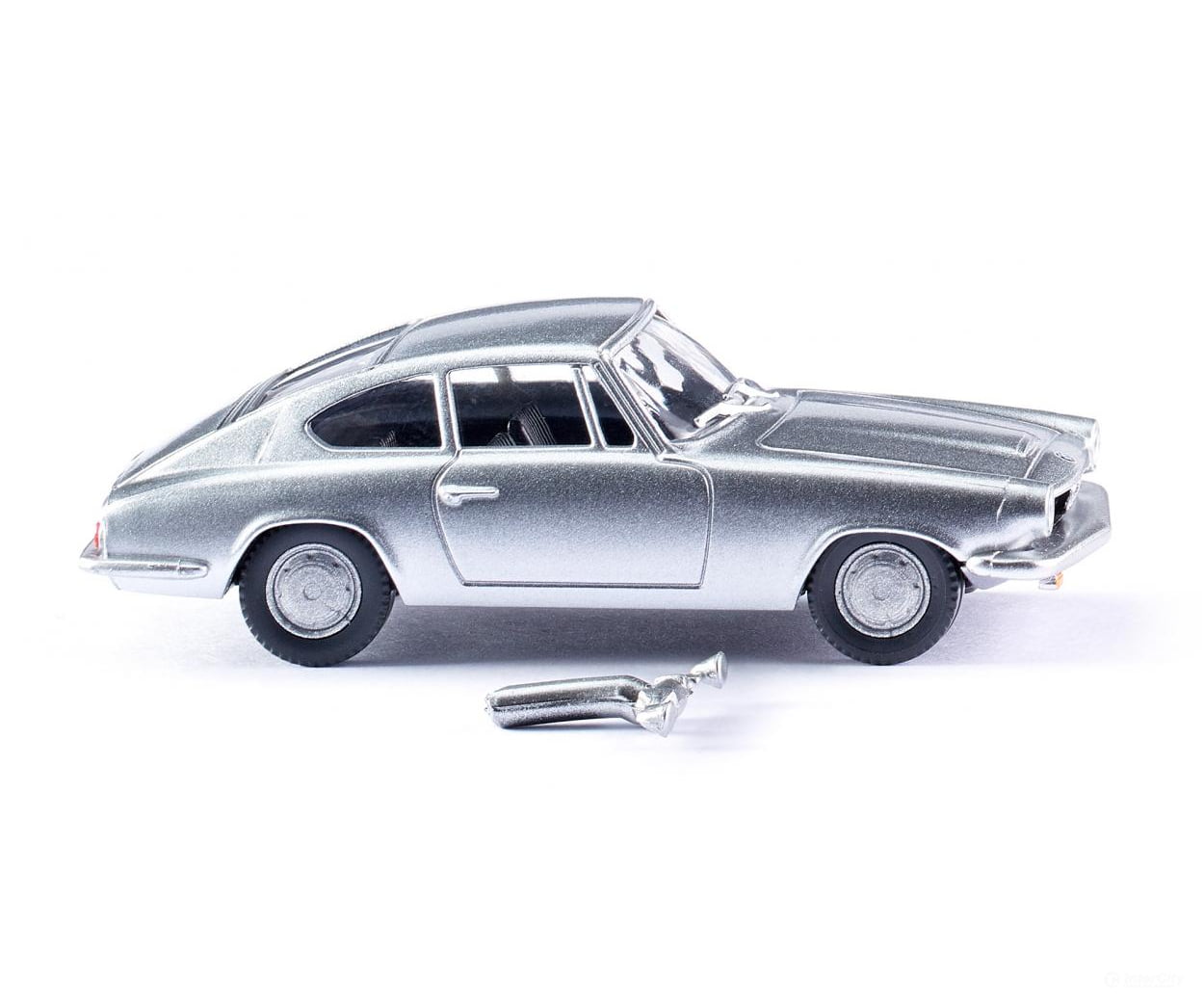 Wiking 018702 HO BMW 1600 GT Coupe - silver metallic Cars & Trucks