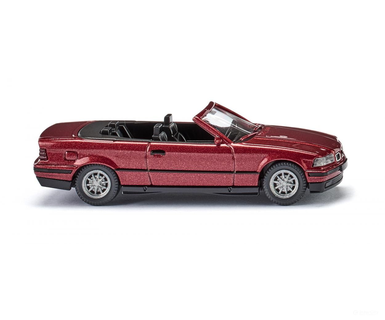 Wiking 019401 HO BMW 325i Cabrio - wine-red metallic Cars & Trucks
