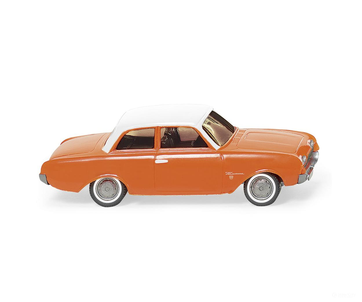Wiking 020001 HO Ford 17M- orange with white roof Cars & Trucks
