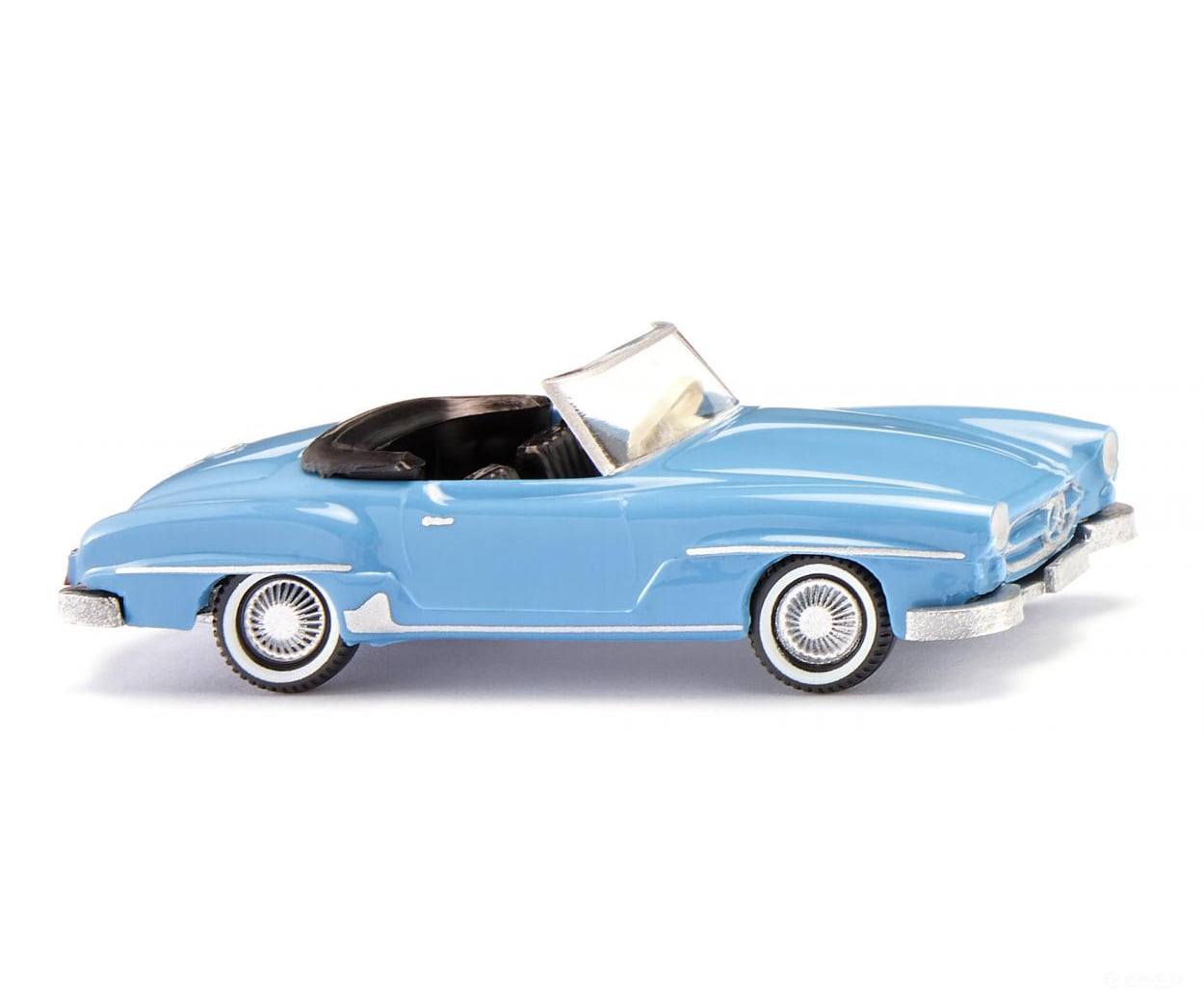 Wiking 025002 HO MB 190 SL Cabrio - light blue Cars & Trucks