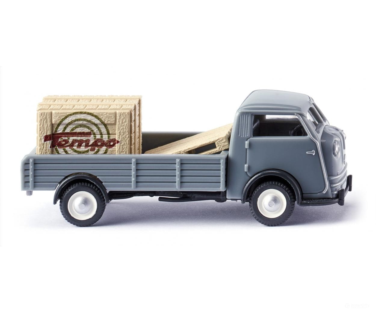 Wiking 033505 HO Tempo Matador low-side flatbed - squirrel grey Cars & Trucks