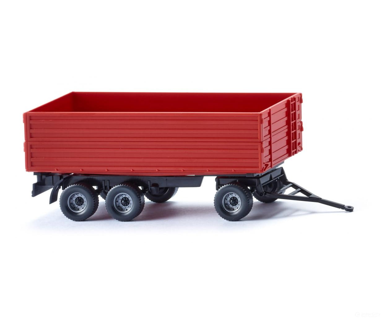 Wiking 038818 HO Agricultural 3- axle trailer red Cars & Trucks