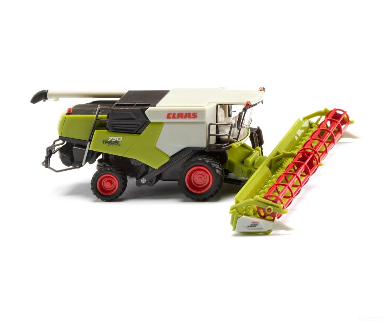Wiking 038915 HO Claas Trion 730 harvester with Convio 1080 Cars & Trucks