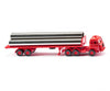 Wiking 055404 HO Flatbed semi-trailer truck (Henschel) - luminous red Cars & Trucks