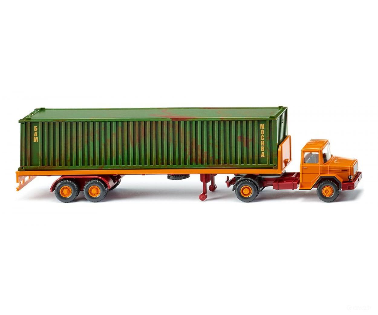 Wiking 055405 HO Flatbed semi-trailer truck (Magirus Deutz) Cars & Trucks
