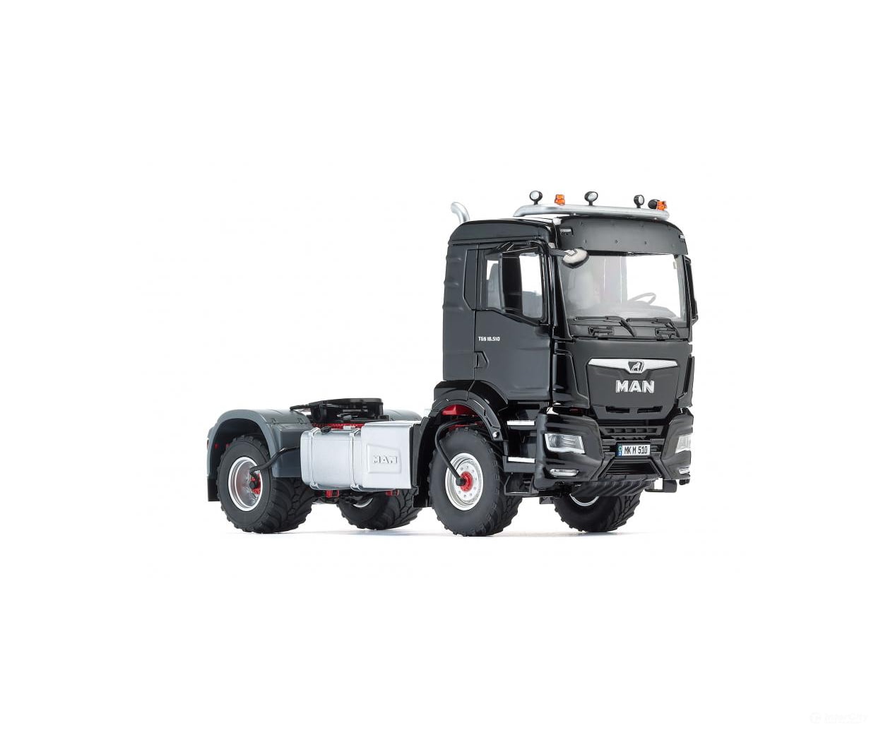 Wiking 077651 1-Gauge (1:32) MAN TGS 18.510 4x4 BL 2-axle-truck - black Cars & Trucks
