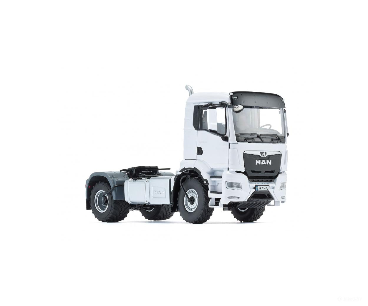 Wiking 077652 1-Gauge (1:32) MAN TGS 18.510 4x4 BL 2-axle-truck -white Cars & Trucks