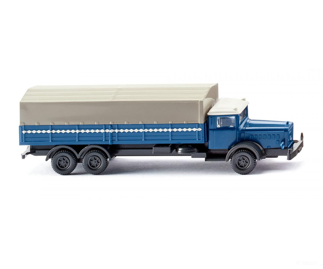 Wiking 094306 N Flatbed truck (MB L 10000) - azure blue Cars & Trucks