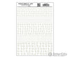 Woodland Scenics 0708 No. Roman R.r. - White Decals