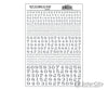 Woodland Scenics 0712 No. Roman R.r. - Silver Decals