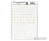 Woodland Scenics 0752 Stencil/Block Roman - White Decals
