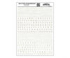 Woodland Scenics 0752 Stencil/Block Roman - White Decals