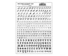 Woodland Scenics 0755 Script & Old English - Black Decals