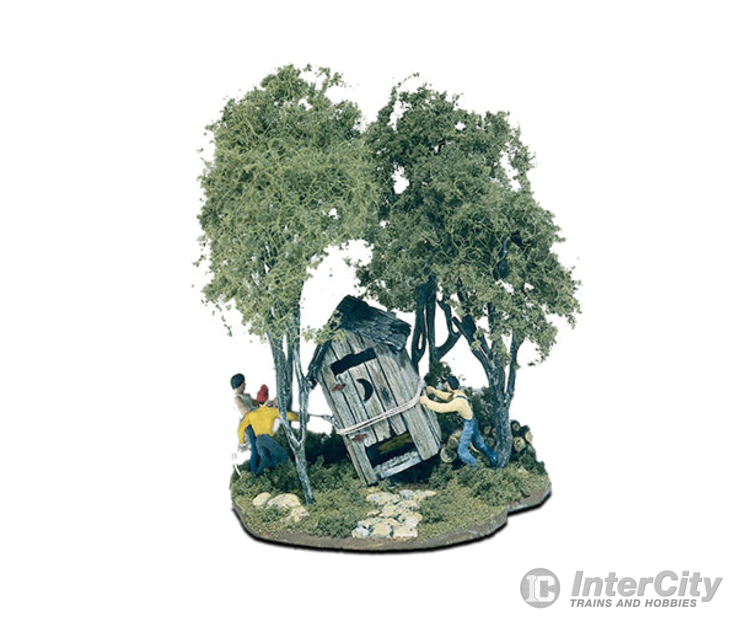 Woodland Scenics 108 Mini - Scene(Tm) Unpainted Metal Kit - - Outhouse Mischief Structures