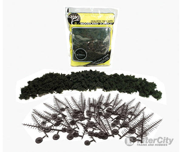 Woodland Scenics 1105 Kit - Green Conifer (4’ - 6’) (24/Pk) Trees & Vegetation