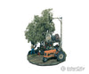 Woodland Scenics 112 Mini - Scene(Tm) Unpainted Metal Kit - - Tractor Pit Stop Other Scenery