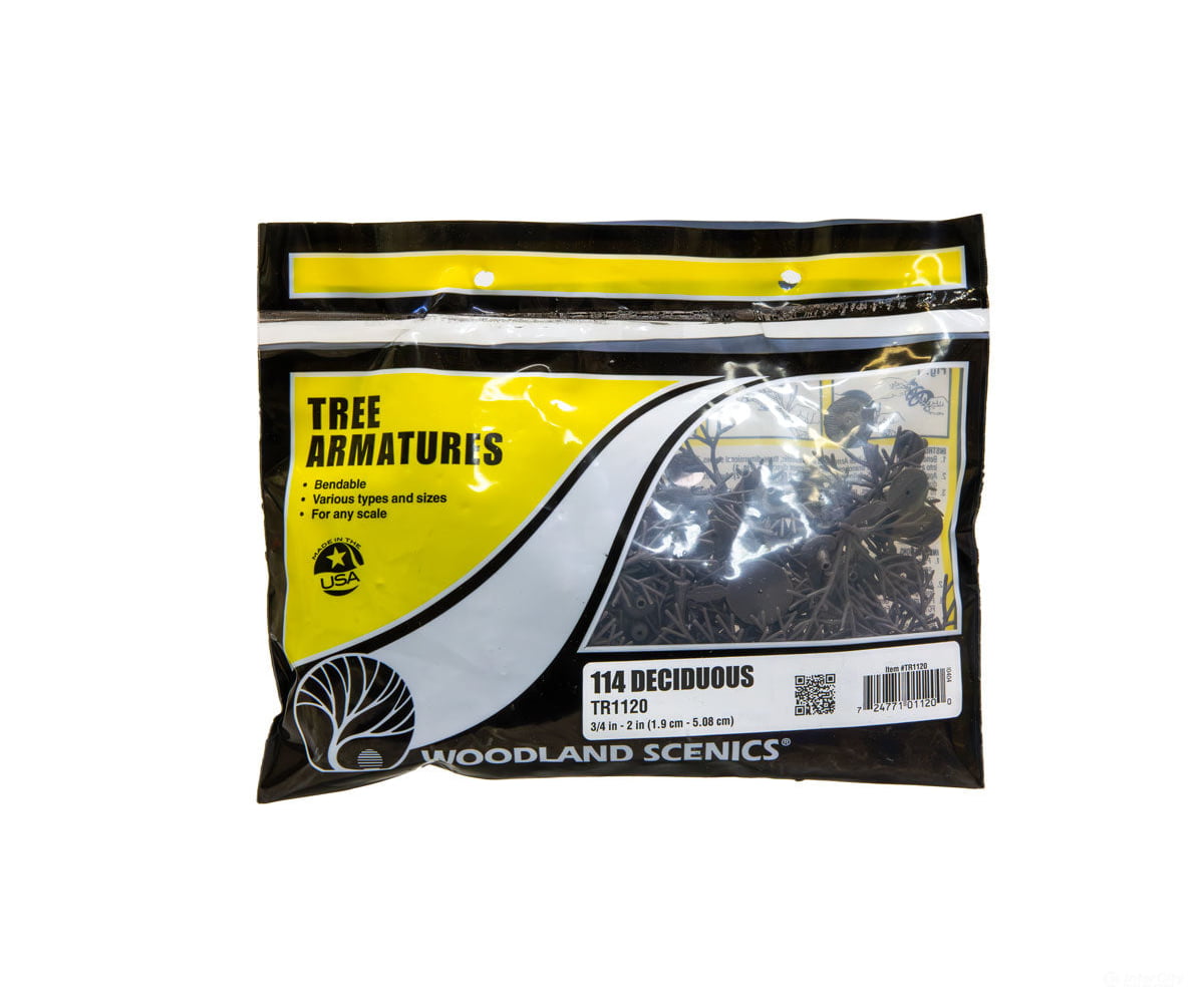 Woodland Scenics 1120 Armature - Deciduou (.75’ - 2’) Trees & Vegetation
