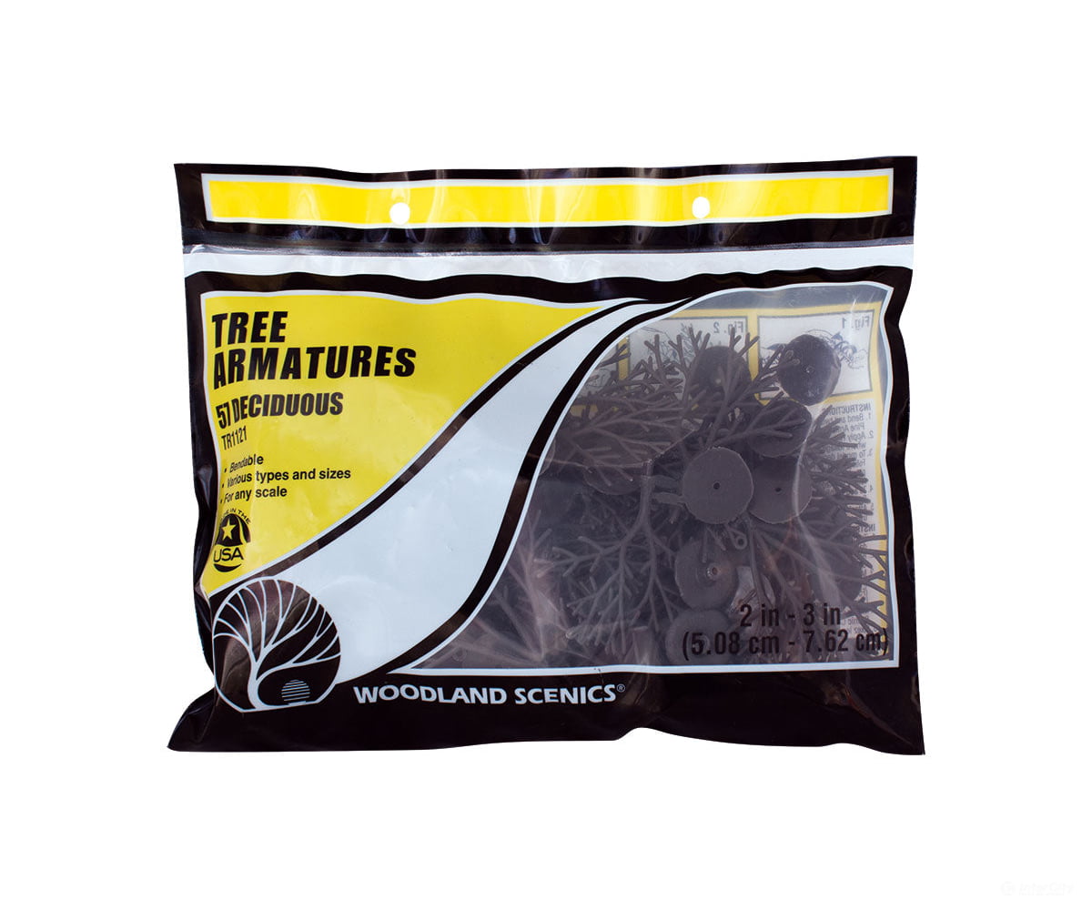 Woodland Scenics 1121 Armature - Deciduou (2’ - 3’) Trees & Vegetation