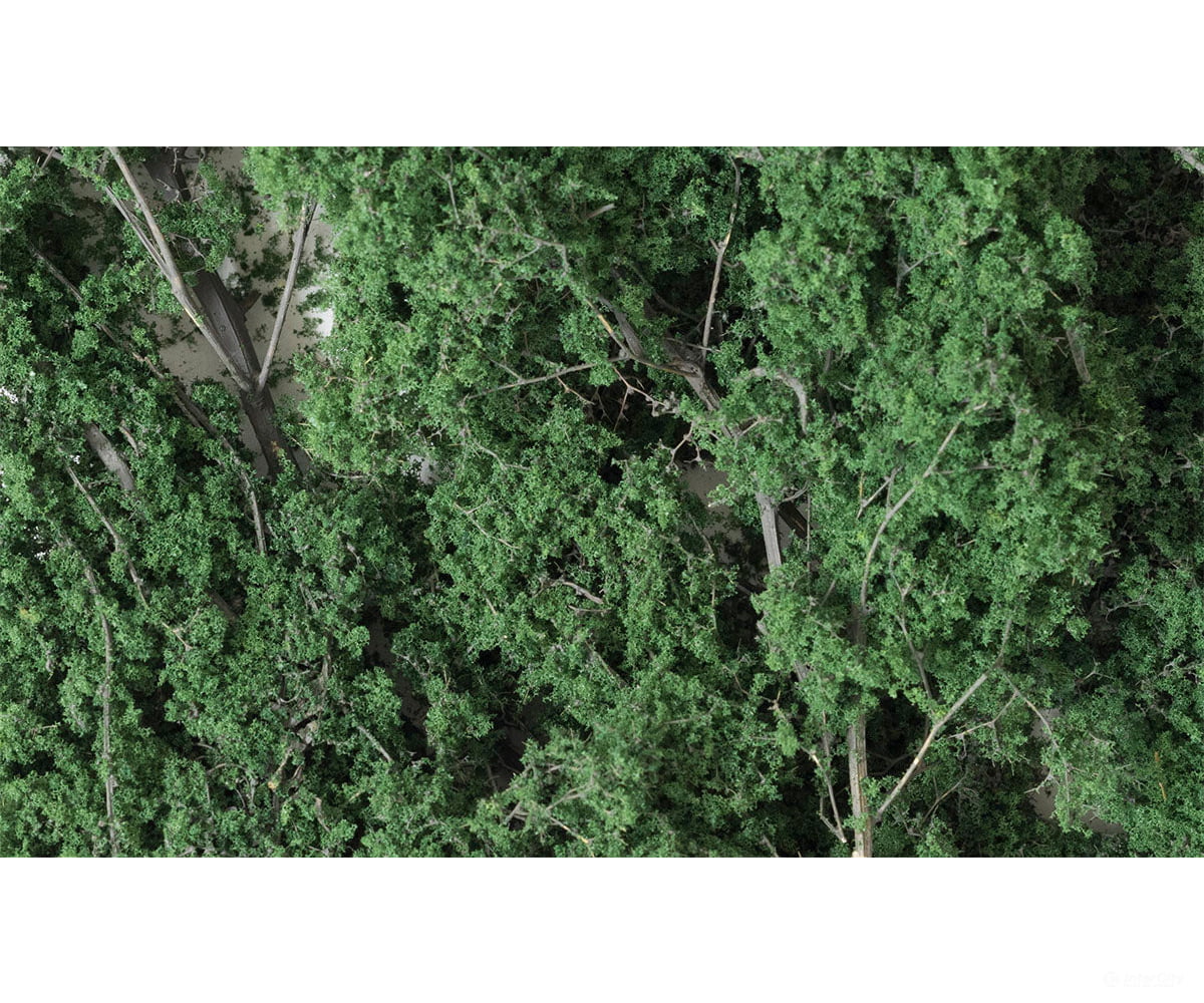 Woodland Scenics 1130 Fine Leaf - Dark Green (75 Cu.in.) Flock & Turf