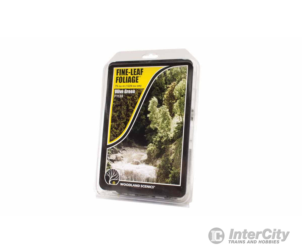 Woodland Scenics 1133 Fine Leaf - Olive Green (75 Cu.in.) Flock & Turf