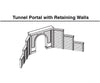 Woodland Scenics 1152 Tunnel Portal Concrete Single (N) (2/Pk) Tunnels & Bridges