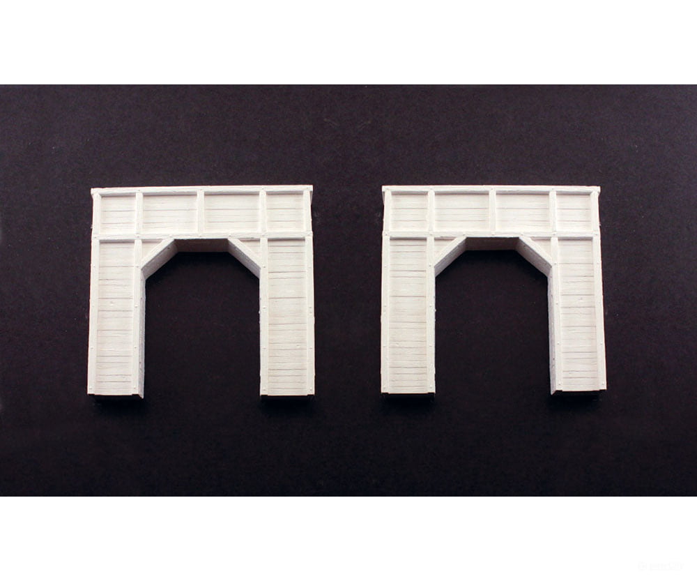 Woodland Scenics 1154 Tunnel Portal Timber Single (N) (2/Pk) Tunnels & Bridges
