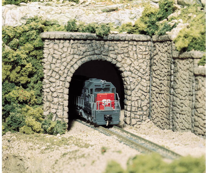 Woodland Scenics 1155 Tunnel Portal Random Stone Single(N) (2/Pk) Tunnels & Bridges