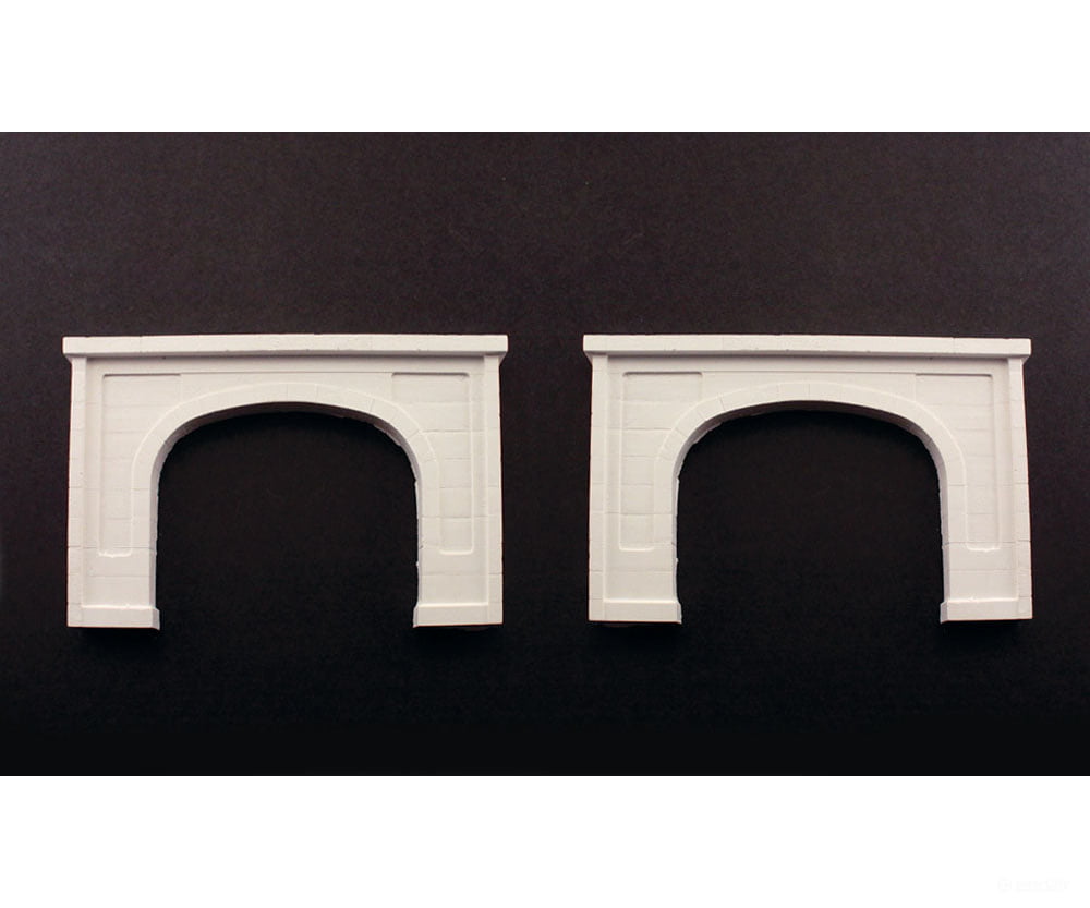 Woodland Scenics 1156 Tunnel Portal Concrete Double (N) (2/Pk) Tunnels & Bridges