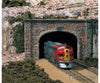 Woodland Scenics 1157 Tunnel Portal - Cut Stone Double (N) (2/Pk) Tunnels & Bridges