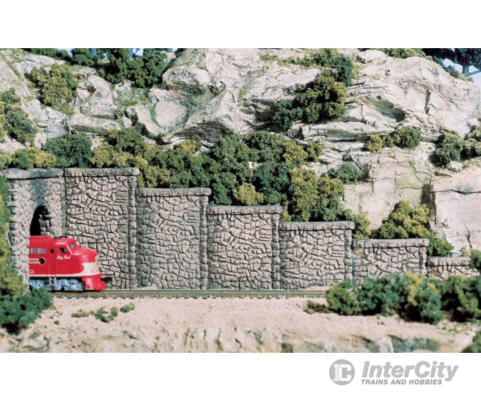 Woodland Scenics 1161 Wall - Random Stone (N) (6/Pk) Tunnels & Bridges