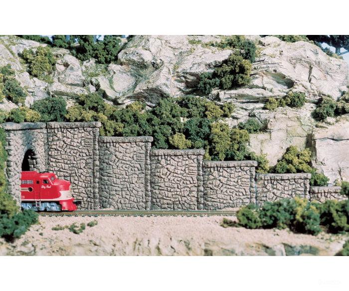 Woodland Scenics 1161 Wall - Random Stone (N) (6/Pk) Tunnels & Bridges