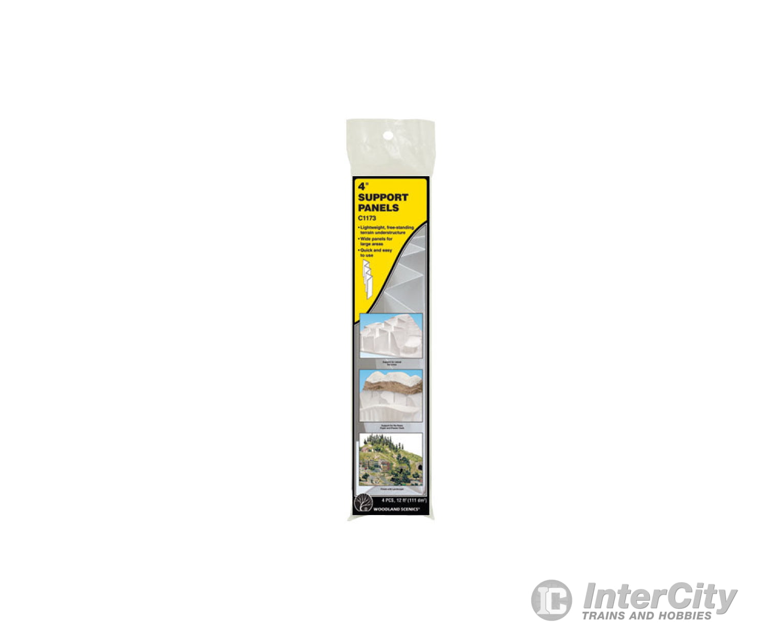 Woodland Scenics 1173 4’ Foam Support Panel 1/16 X 18 24’.2 45.7 61Cm Pkg(4) Landform Building