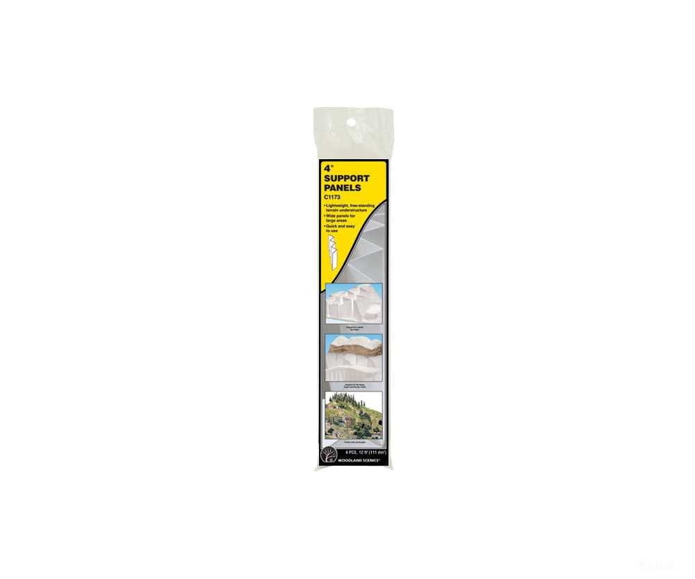 Woodland Scenics 1173 4’ Foam Support Panel 1/16 X 18 24’.2 45.7 61Cm Pkg(4) Landform Building