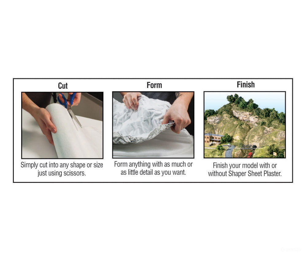 Woodland Scenics 1178 9’X72’ Shaper Sheet Landform Building