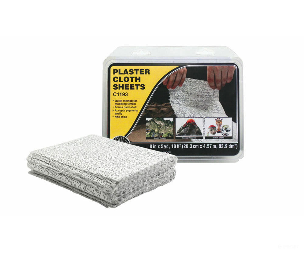 Woodland Scenics 1193 Plaster Cloth Sheets - 8’’X12’’ - 30/Pk Landform Building