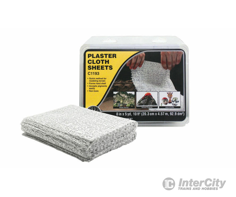 Woodland Scenics 1193 Plaster Cloth Sheets - 8’’X12’’ - 30/Pk Landform Building