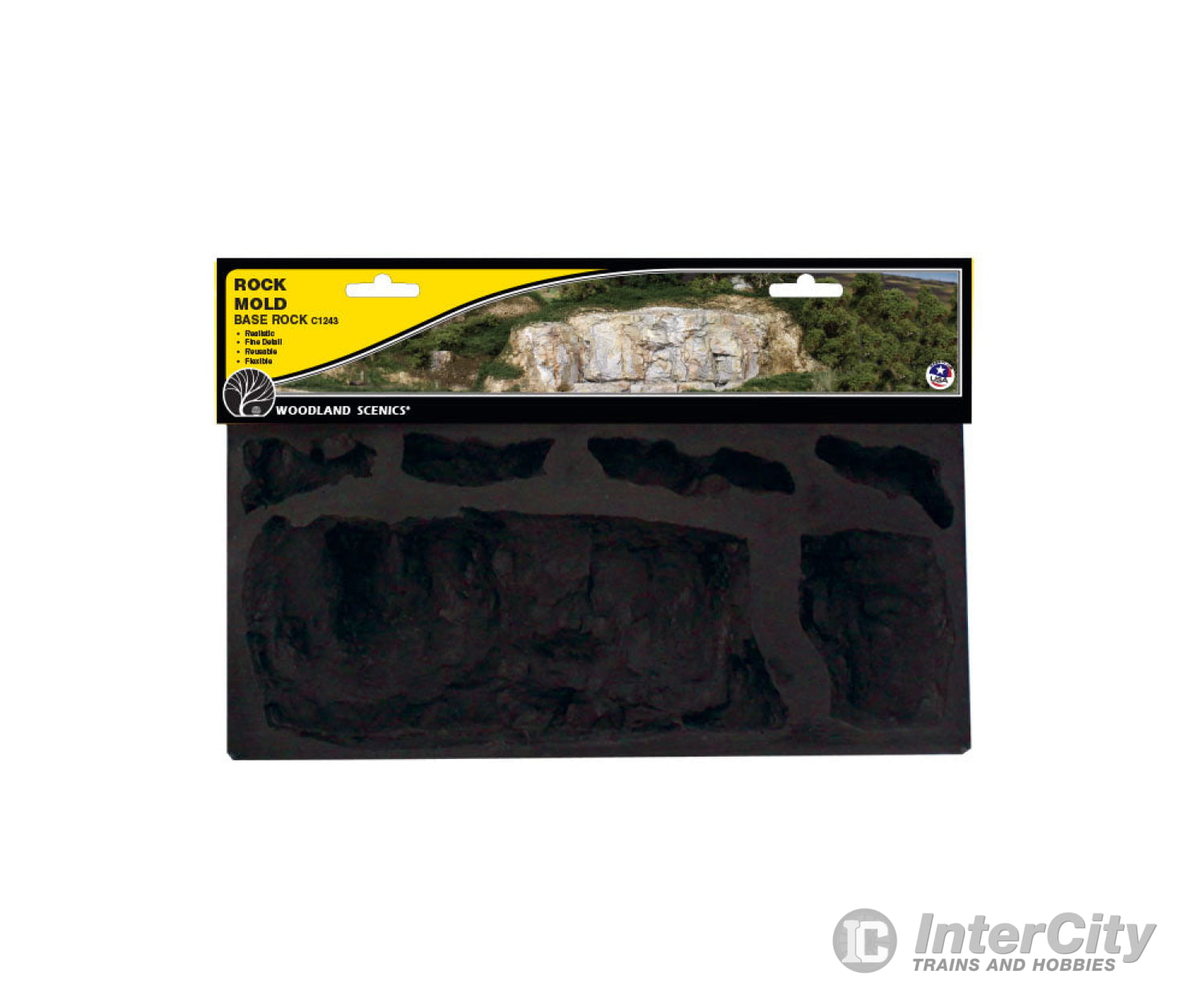 Woodland Scenics 1243 Mold-Base Rock (10.5X5) Rocks & Landforms