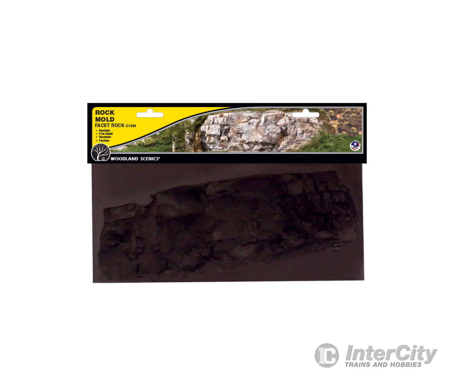 Woodland Scenics 1244 Mold - Facet Rock (10.5X5) Rocks & Landforms