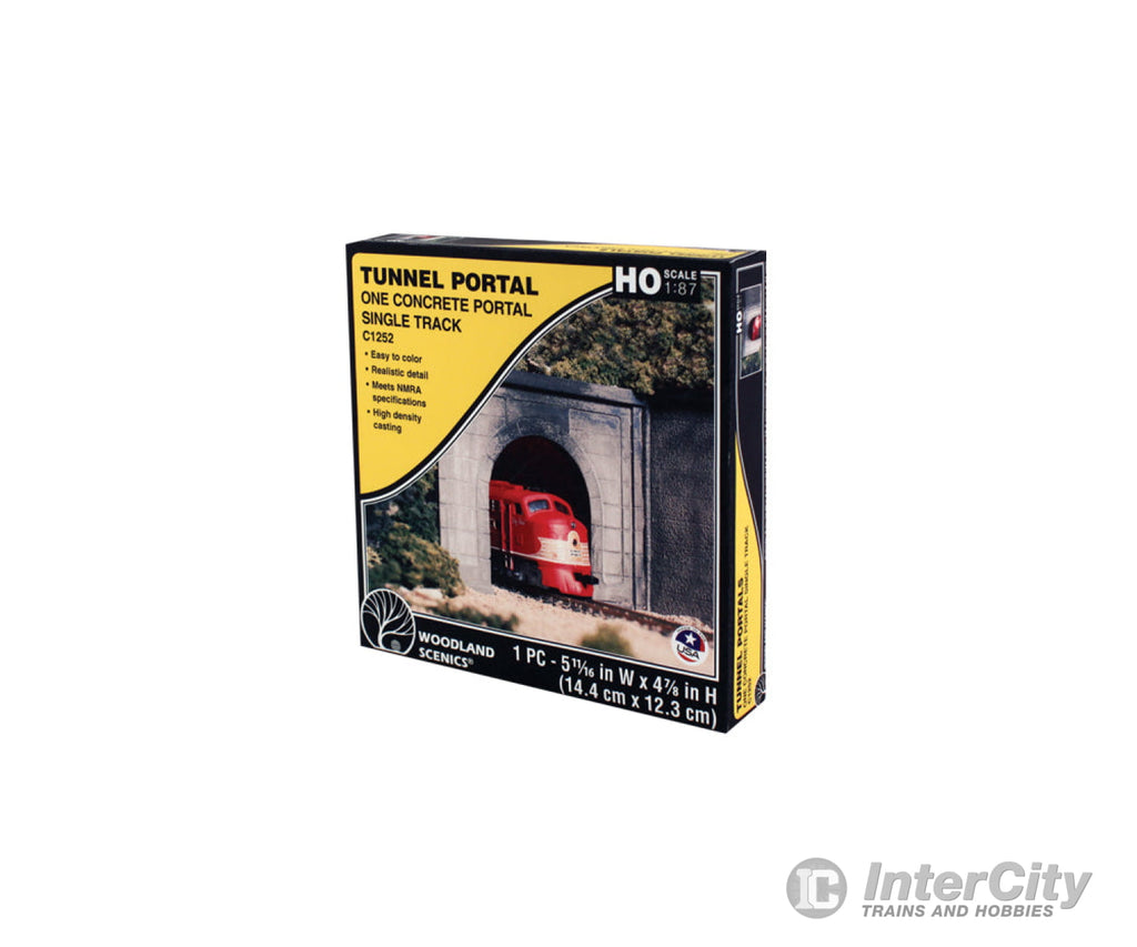 Woodland Scenics 1252 Tunnel Portal Concrete Single (Ho) Tunnels & Bridges