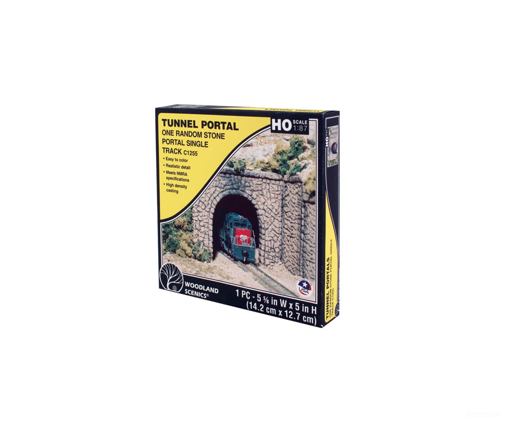 Woodland Scenics 1255 Tunnel Portal Random Stone Single (Ho) Tunnels & Bridges