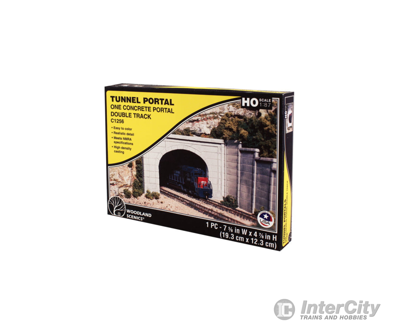 Woodland Scenics 1256 Tunnel Portal Concrete Double (Ho) Tunnels & Bridges