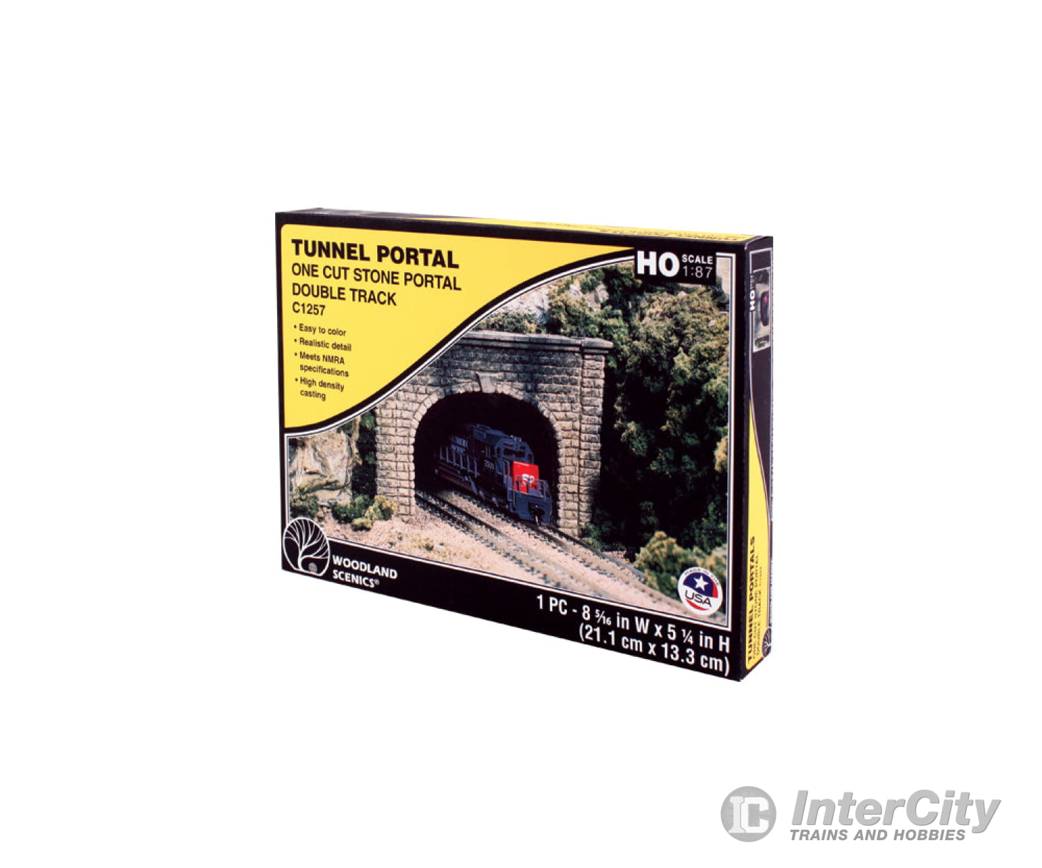 Woodland Scenics 1257 Tunnel Portal Cutstone Double (Ho) Tunnels & Bridges