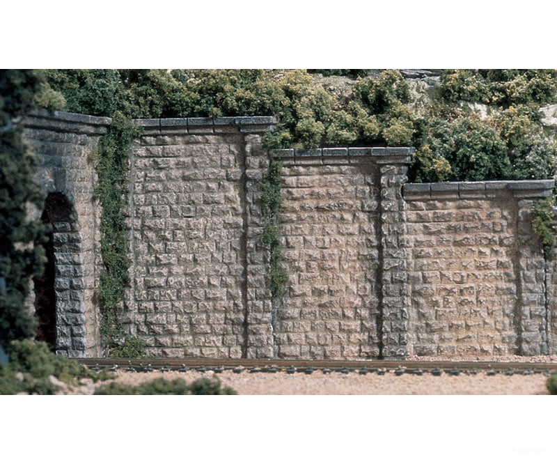 Woodland Scenics 1259 Wall - Cut Stone (Ho) (3/Pk) Tunnels & Bridges