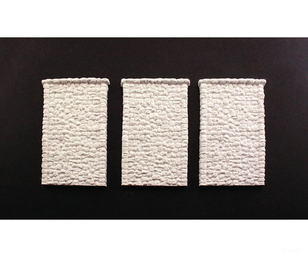 Woodland Scenics 1261 Retaining Walls (Hydrocal Plaster Castings) Pkg(3) Random Stone Tunnels &