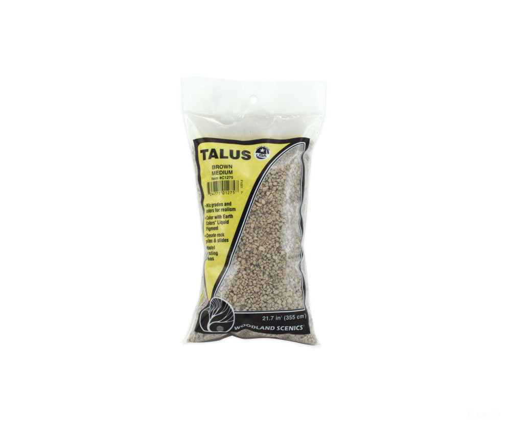 Woodland Scenics 1275 Talus-Medium Brown Rocks & Landforms