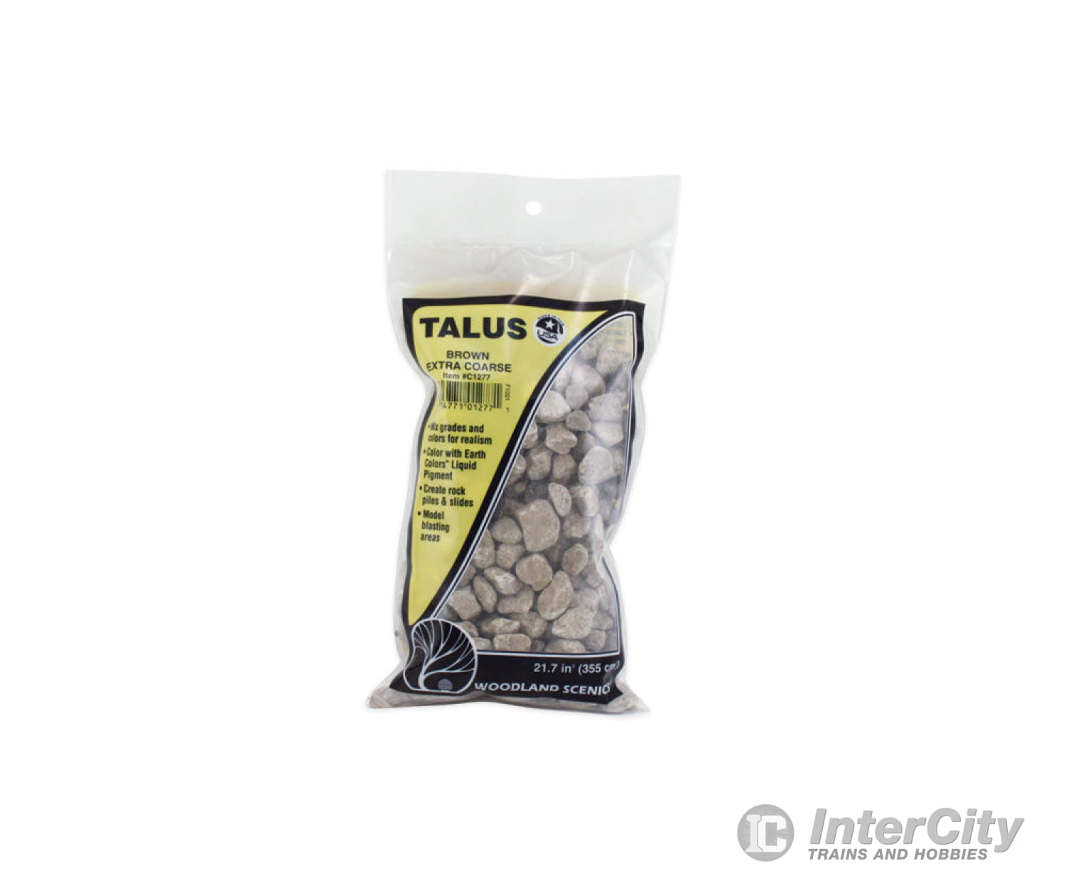 Woodland Scenics 1277 Talus - Extra Coarse Brown Rocks & Landforms